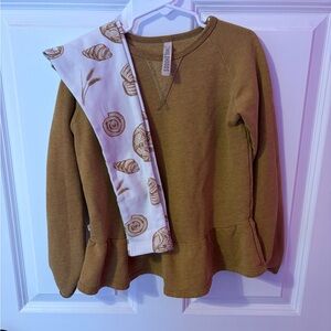 Childhoods peplum top and Kate Quinn bread leggings